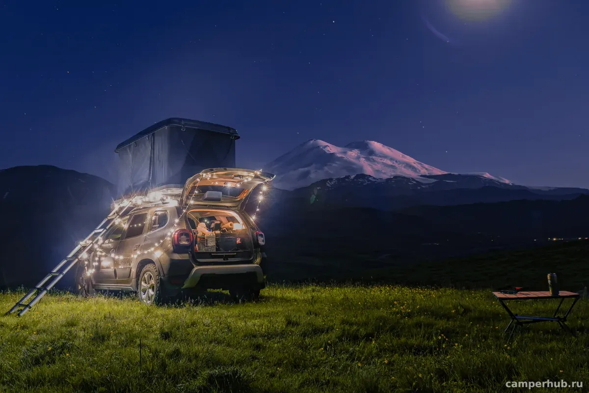 Renault Duster 44 с палаткой на крыше — аренда